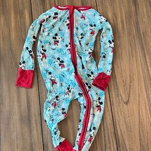 Little Sleepies Disney Mickey Winter Wonderland zippy 18-24m